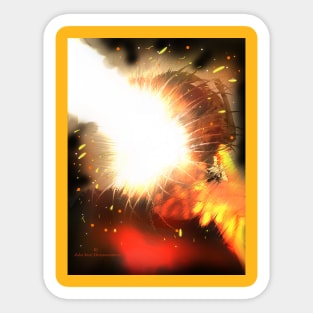 Plasma bolt to the face Sticker